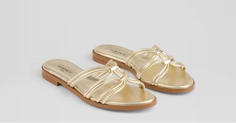 GOLD COLOR LADIES SLIPPERS