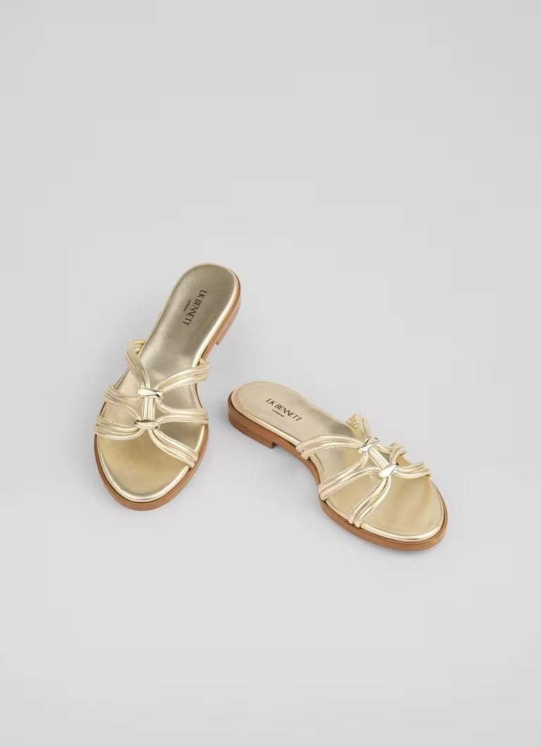 GOLD COLOR LADIES SLIPPERS